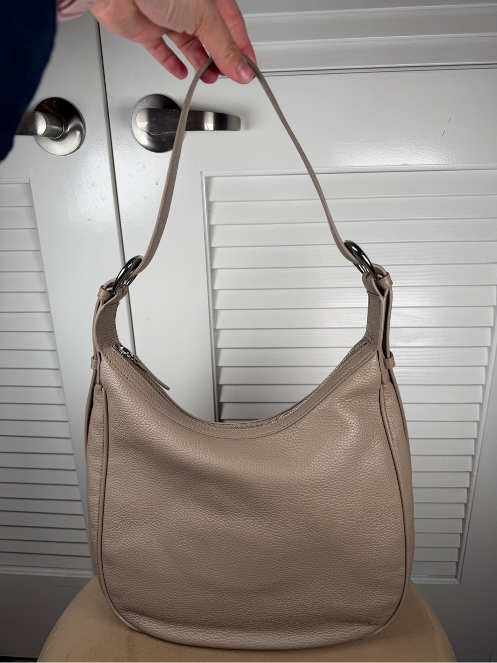 STAUD Pine Hobo in Dune (Taupe) Leather new - Picture 7 of 8